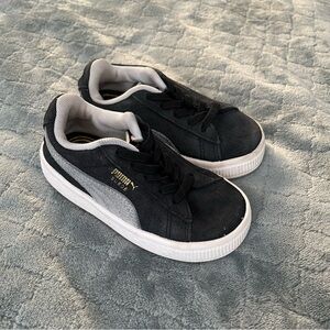 Puma Suede Classic Toddler Sneakers Black Grey 380825-01 Size 7C